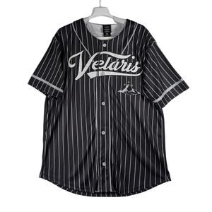 ACOTAR Velaris Rhysand 15 Baseball Jersey Black Pinstripe Hot Topic Size Medium